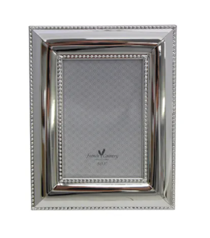 Small Silver Pearl Photo Frame 3.5 x 5"