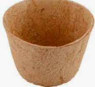 Brown coconut pot