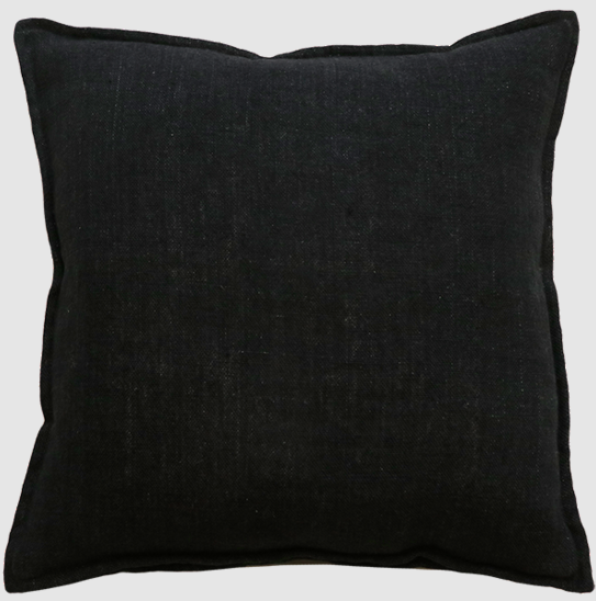 Flaxmill Cushion - Black - 50