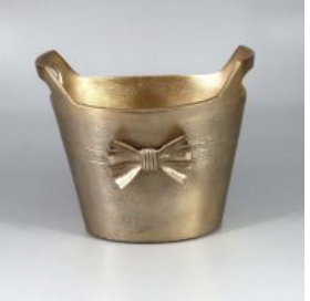 Aluminium Oval Bow Champagne Bucket -Gold
