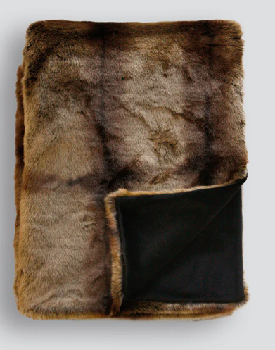 Faux Fur Throw - Red Lemur - 150x220