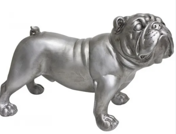 Bulldog Antique Silver