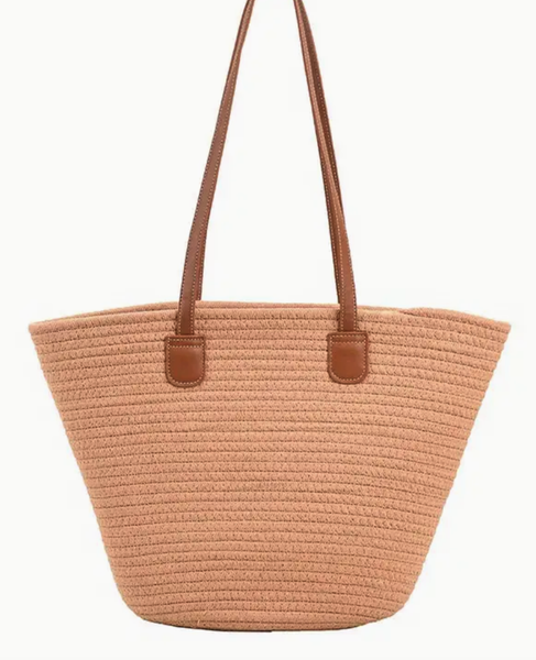 Large straw tote