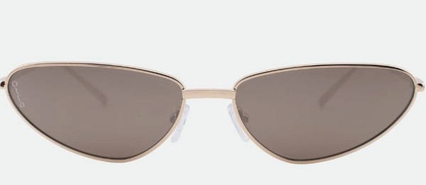 Aster Gold Brown Mirror Sunglasses
