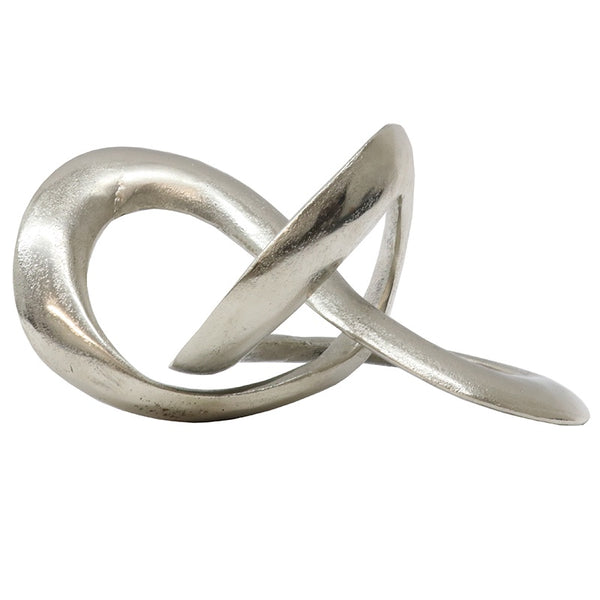 Aluminium Knot Sculpture - Silver