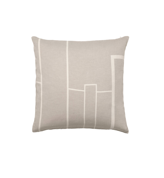 Architecture Cushion - Beige/Cream - 60