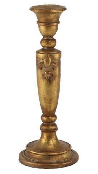 Antique Gold Candle Holder