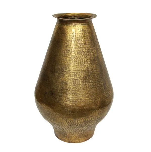 Farida Hammered Urn - Gold - Large