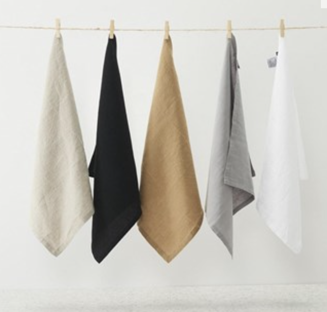 Linen Napkins Black