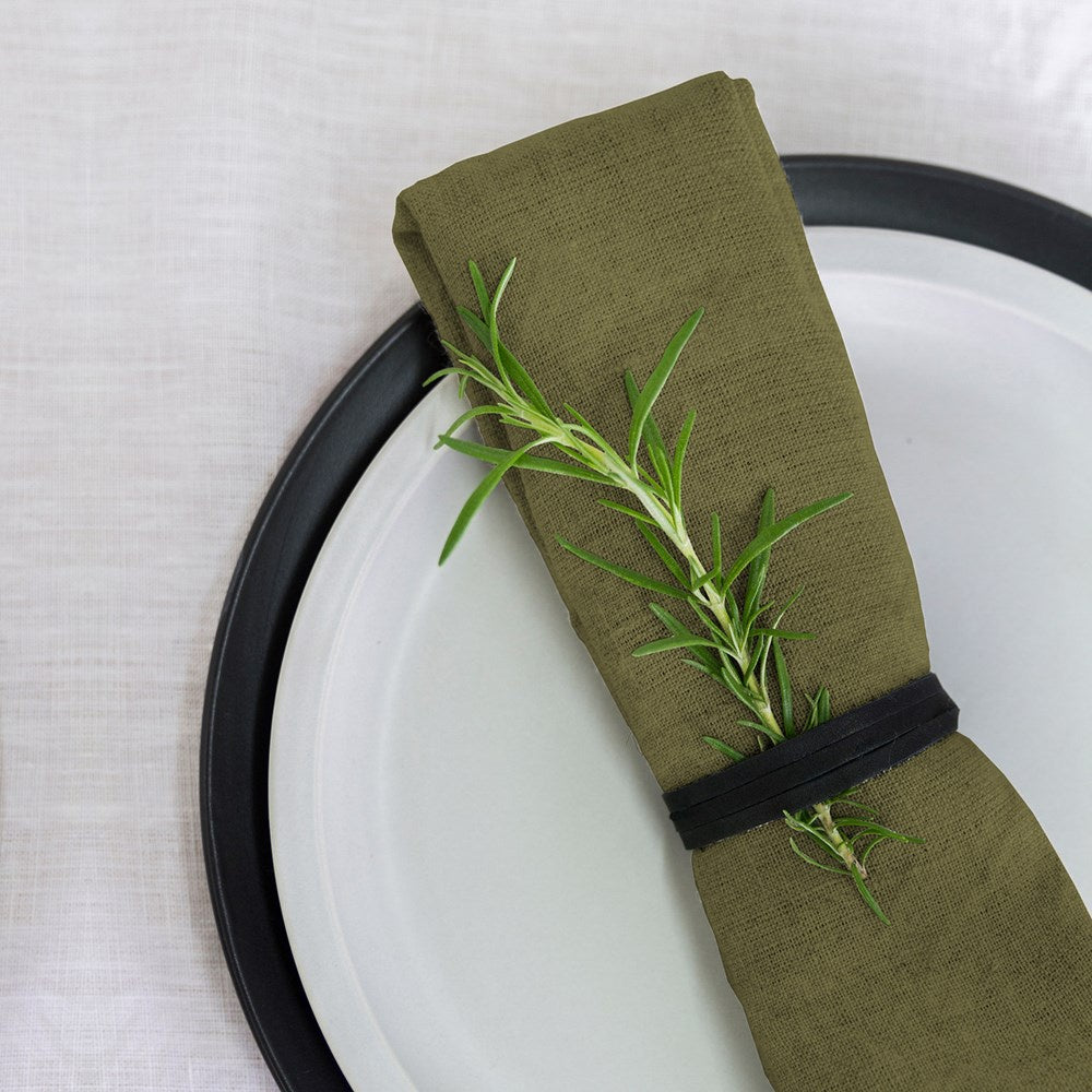 Linen Napkin - Olive