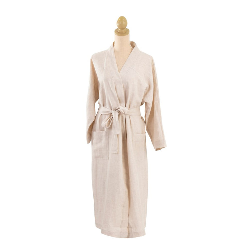 Linen Bathrobe - Natural