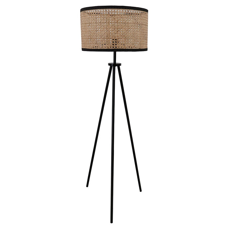 Hemp Tripod floor lamp