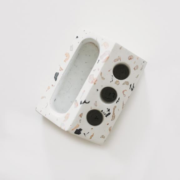 Terrazzo pen holder