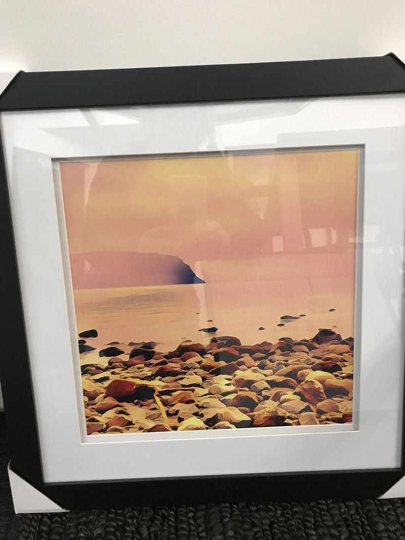 Kinlock Bay Stones Framed