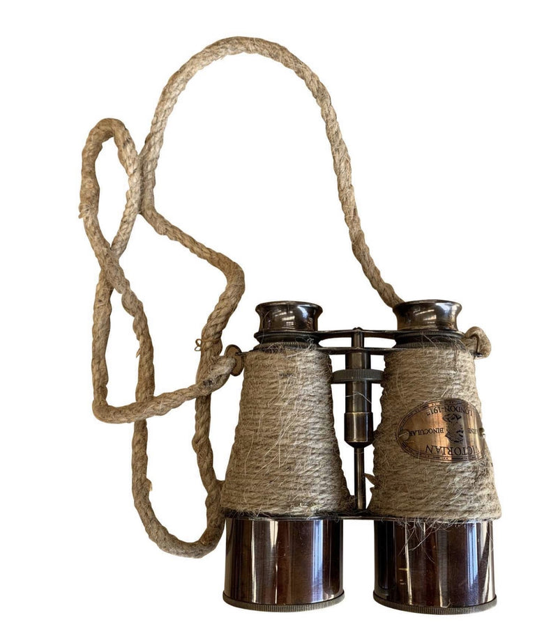 Binoculars Brass Jute