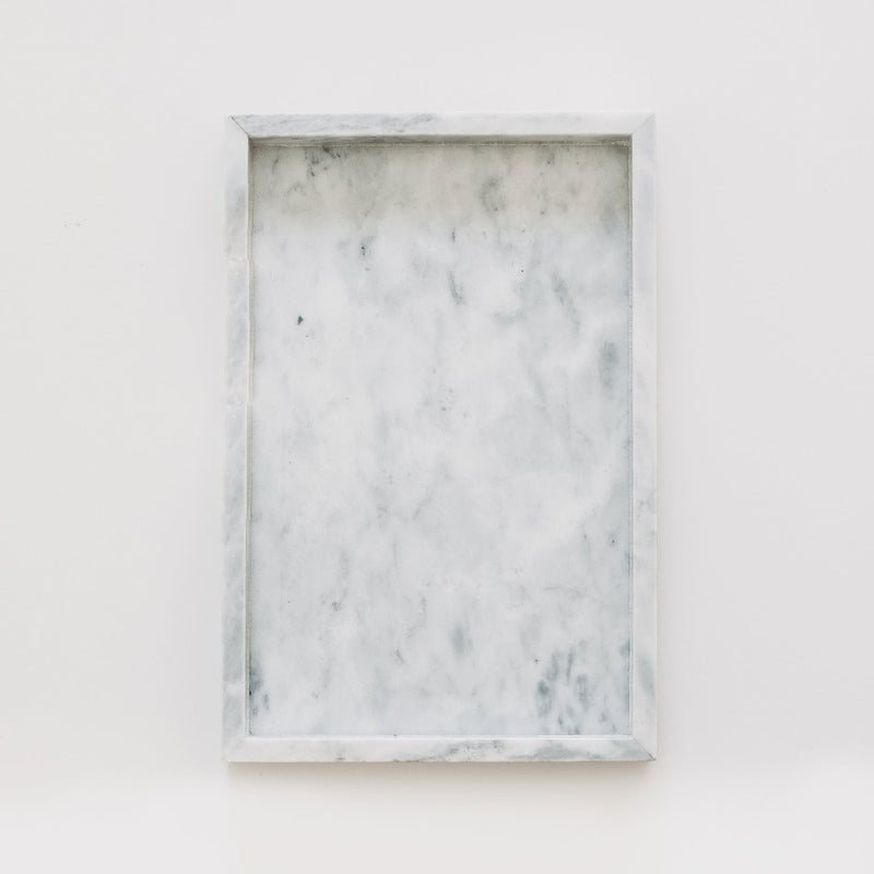 Marble rectangle tray