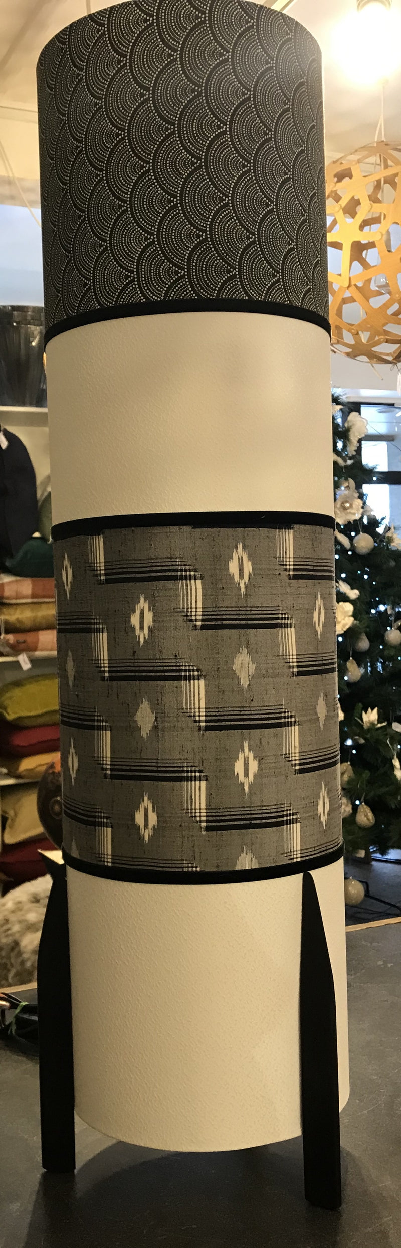 Black & White Geometric Lamp