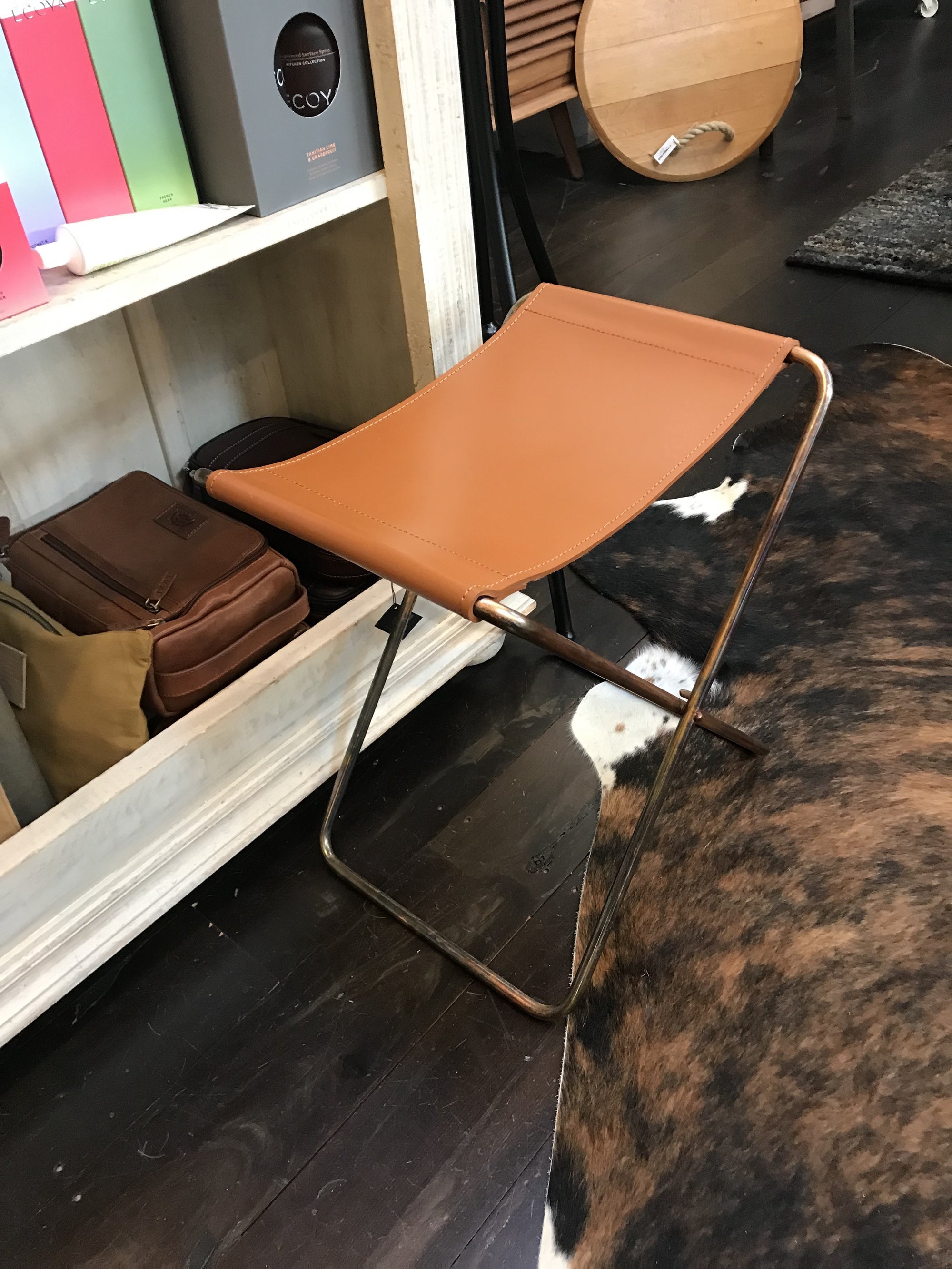 Nola Leather Stool