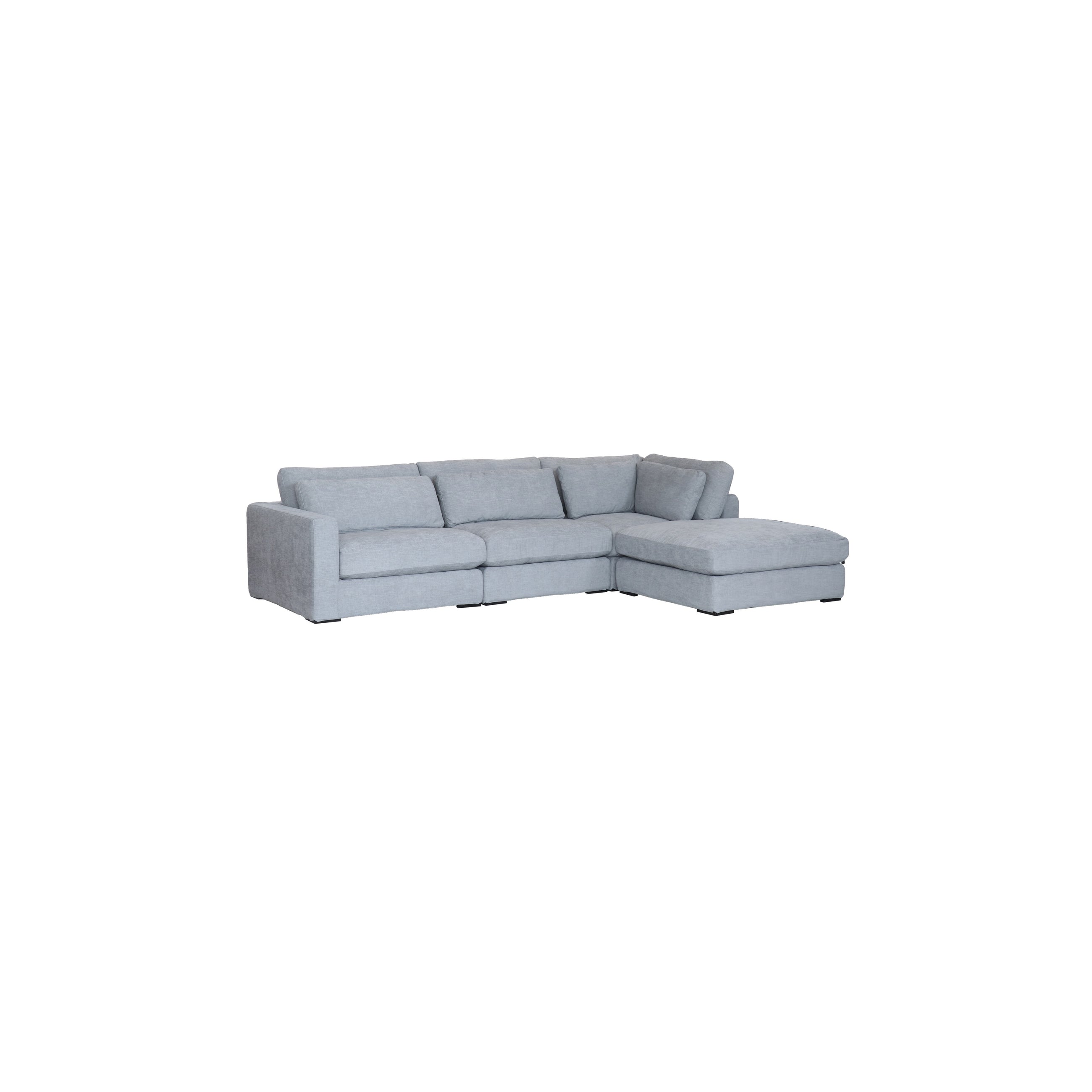 Ottoman Polyester Grey