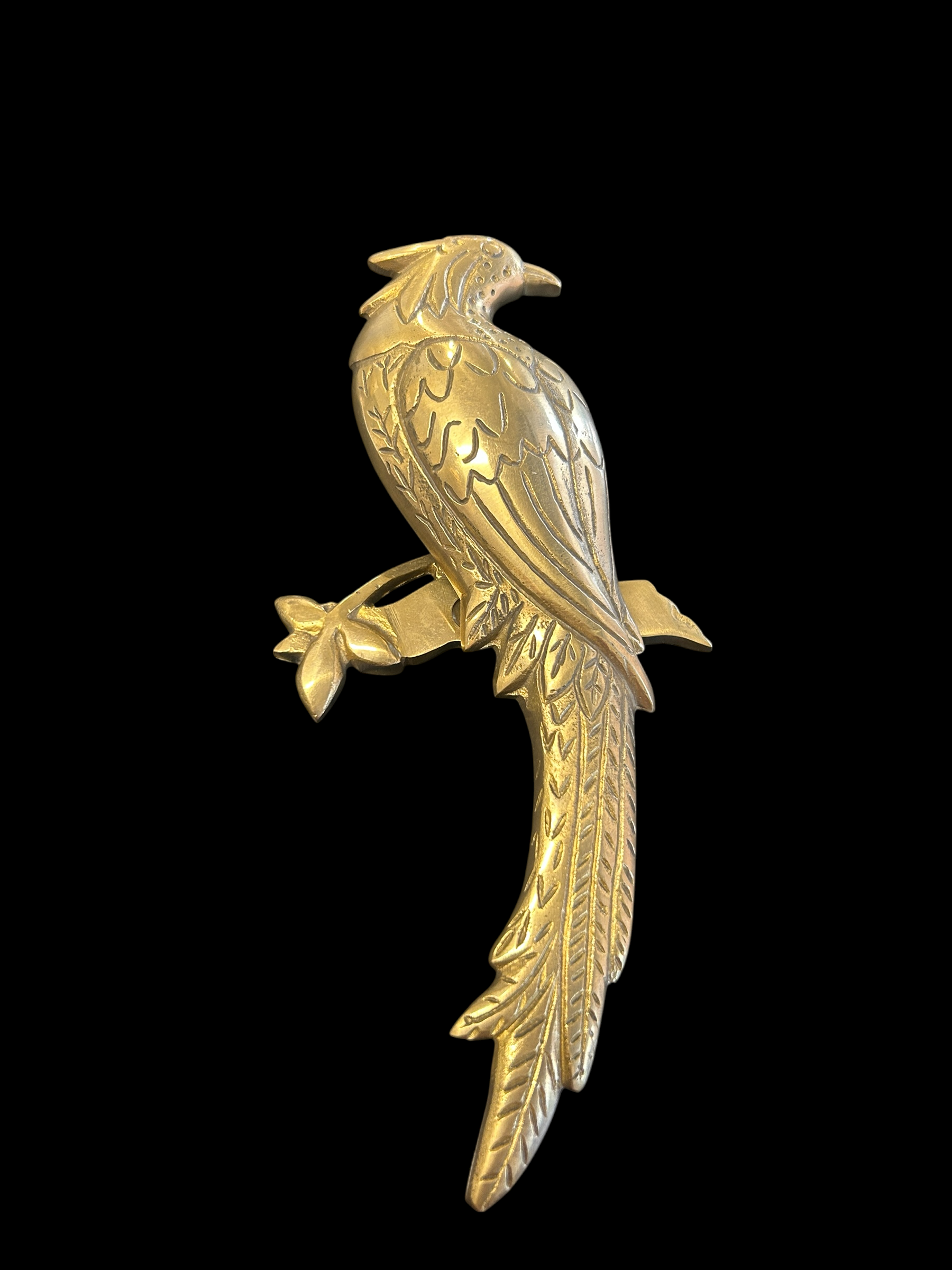 Bird of Paradise Door Knocker - Brass