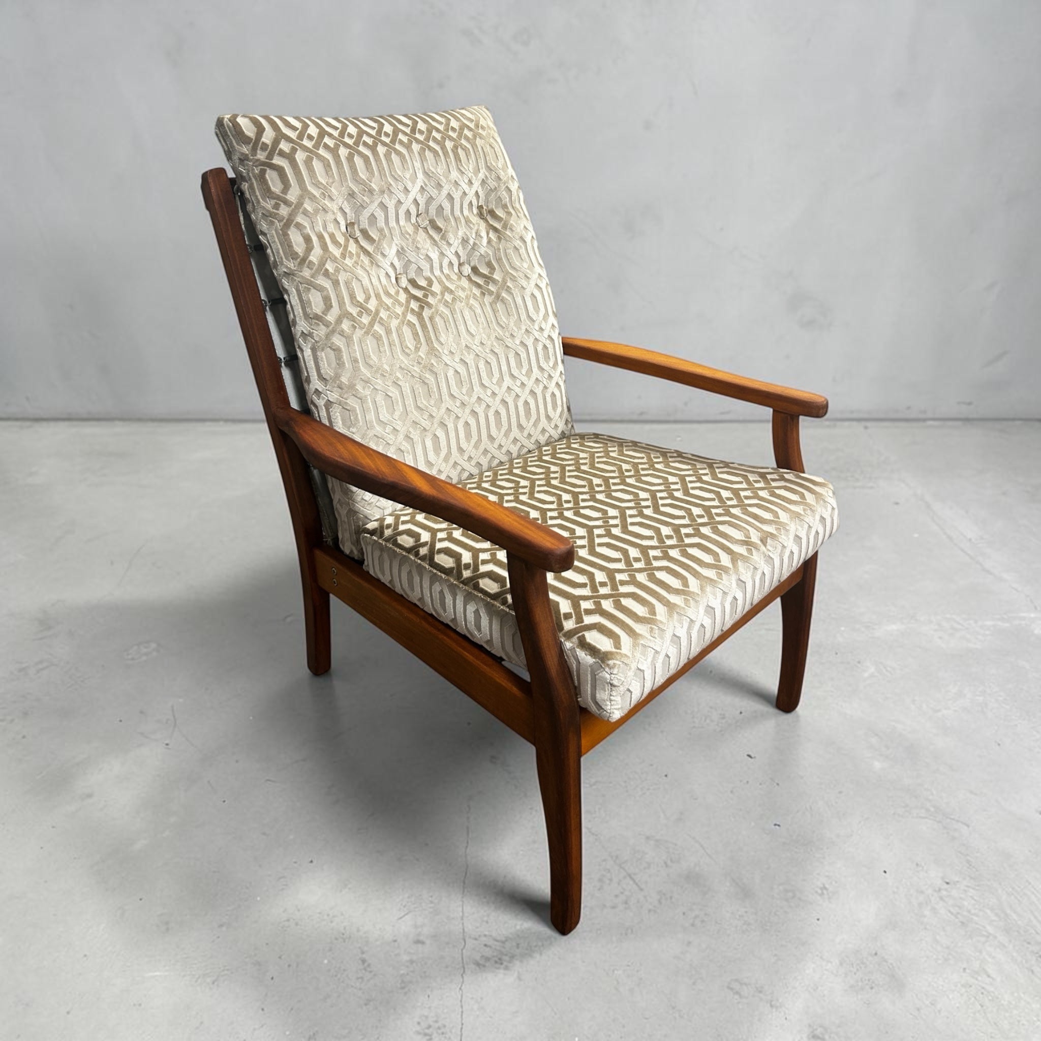 Gold Mid Century Chair
