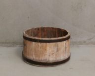 Antique Wooden Basin 340mm Diameter