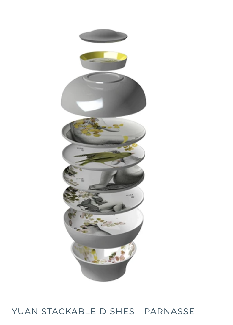 Yuan Parnasse stackable dishes