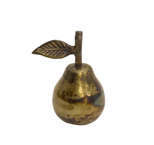 Vintage Brass Pear
