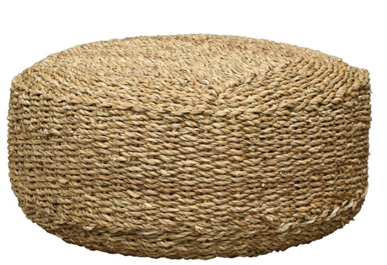 Round Jute Ottoman