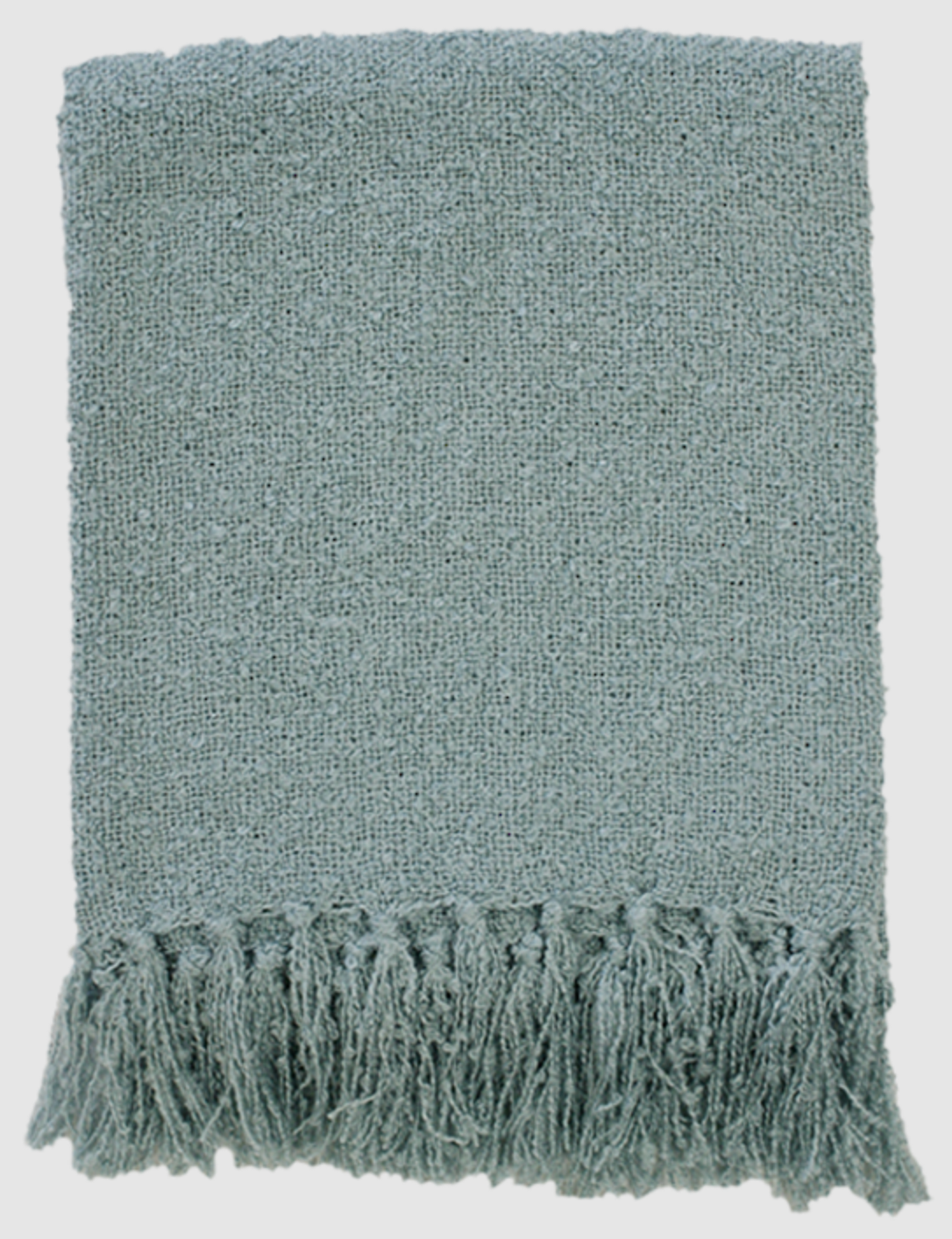 Boucle Throw - Duck Egg Blue - 130x150