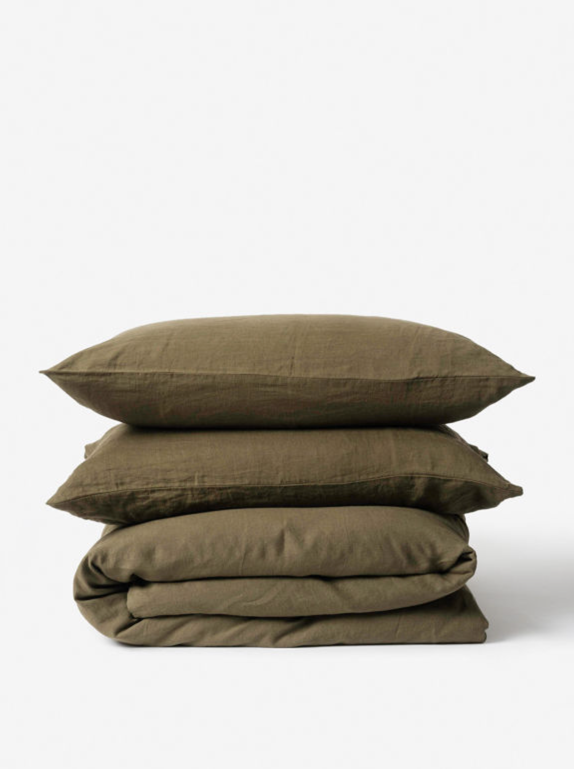 Linen Duvet Cover - Ivy - Super King