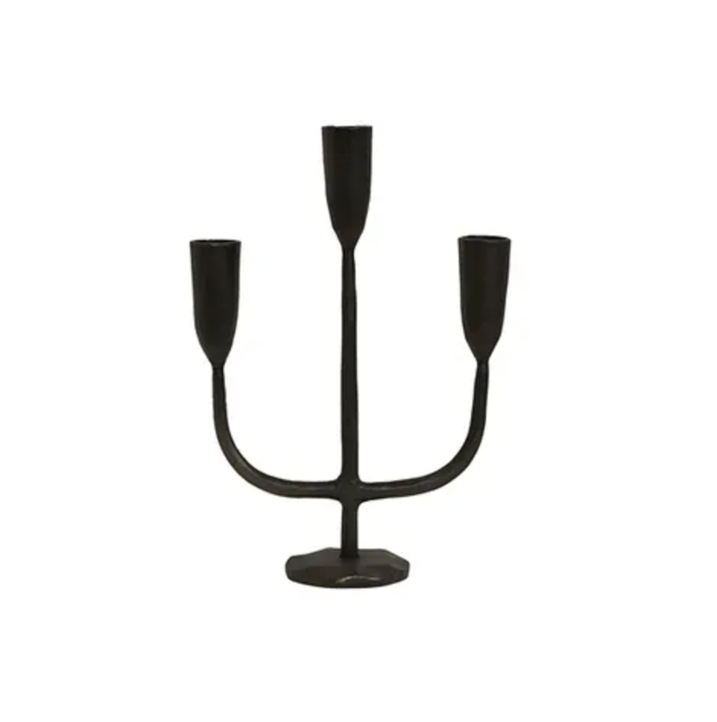 Dax 3 Light Candleholder - Black