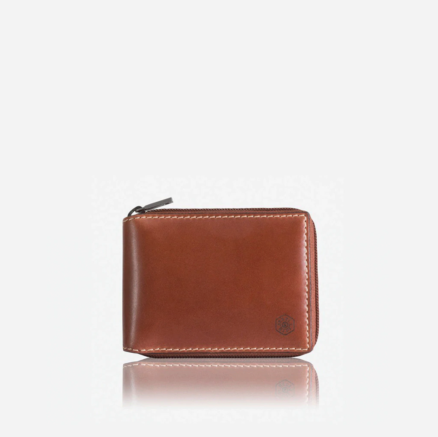 Zip Around Wallet w/ Coin - Clay