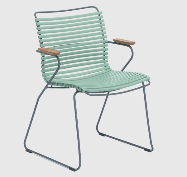 Dining Chair w/arms - Light Green