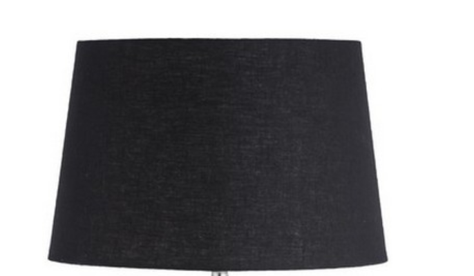 Black Linen Shade 36cm