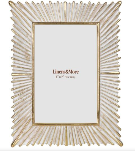 Photo Frame gold/white