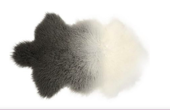 Lamb Fur Ombre Rug