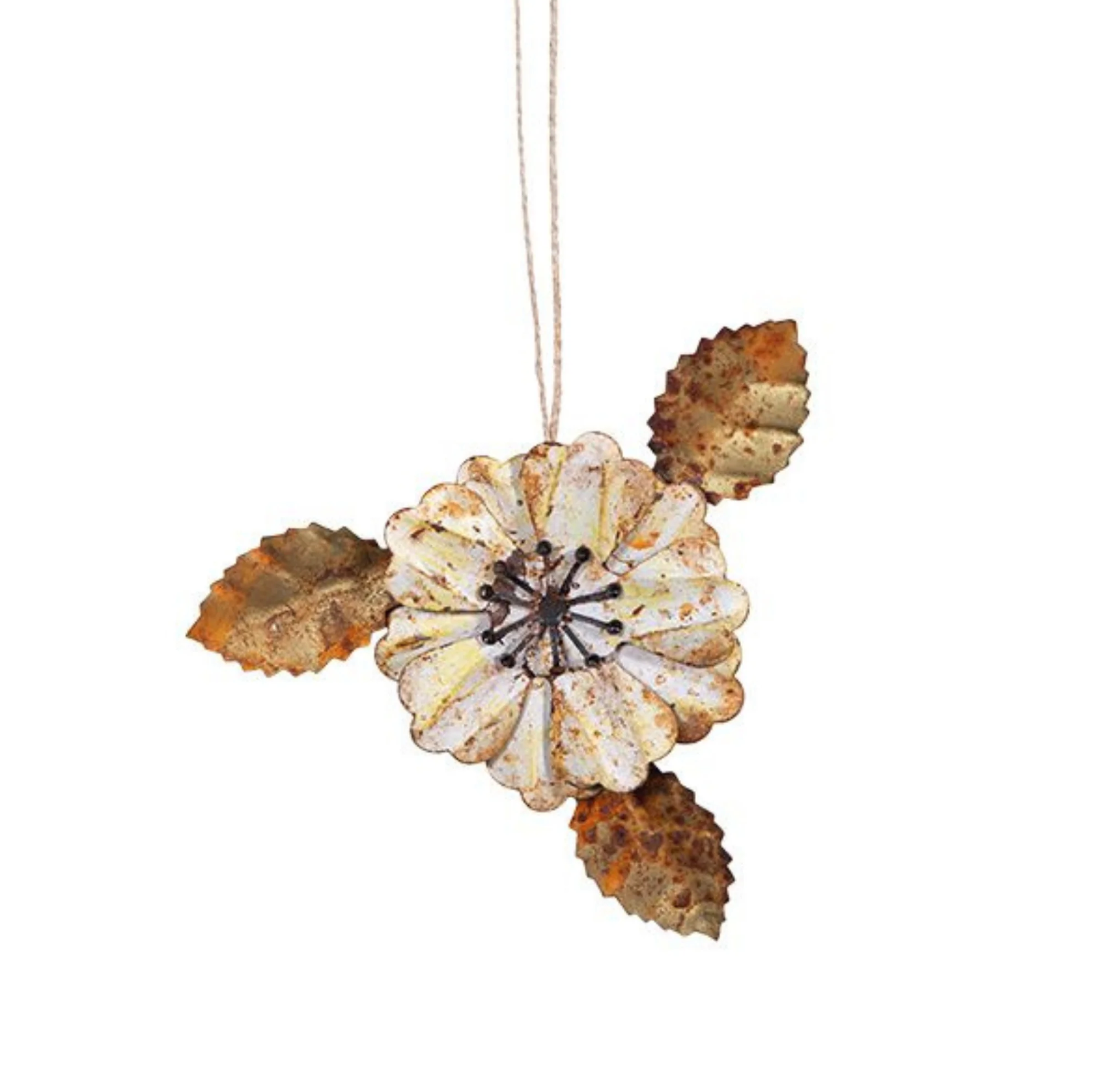 Fleur Leafed Hanging Decoration - Rust