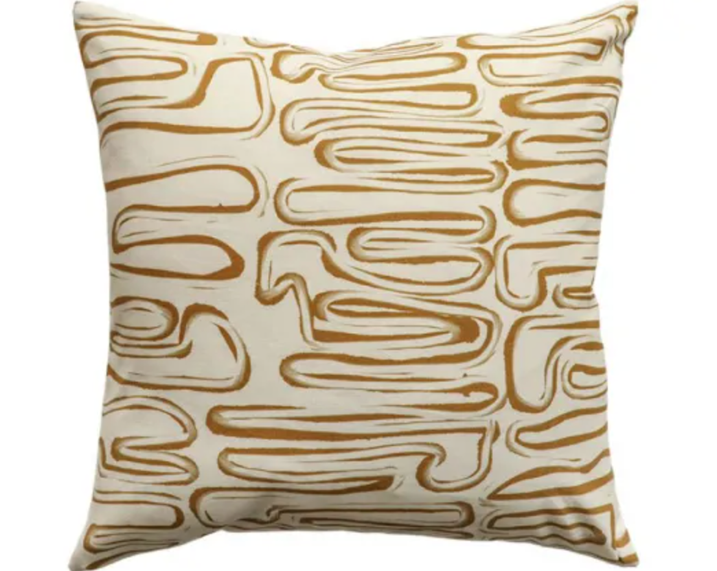 Chemin Cushion - Brass & Ivory - 50