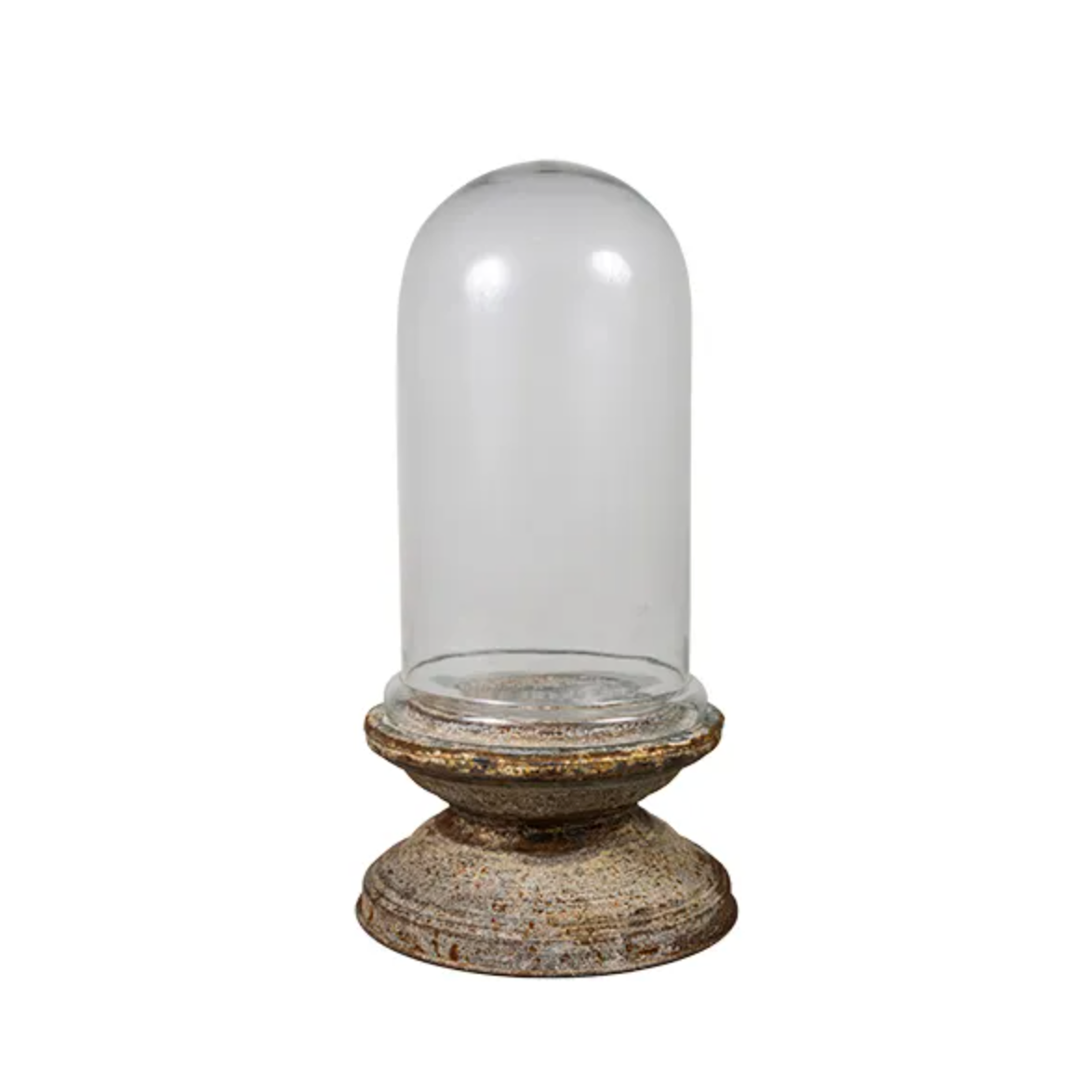 Dome on Pedestal Base - Aged Zinc - Short