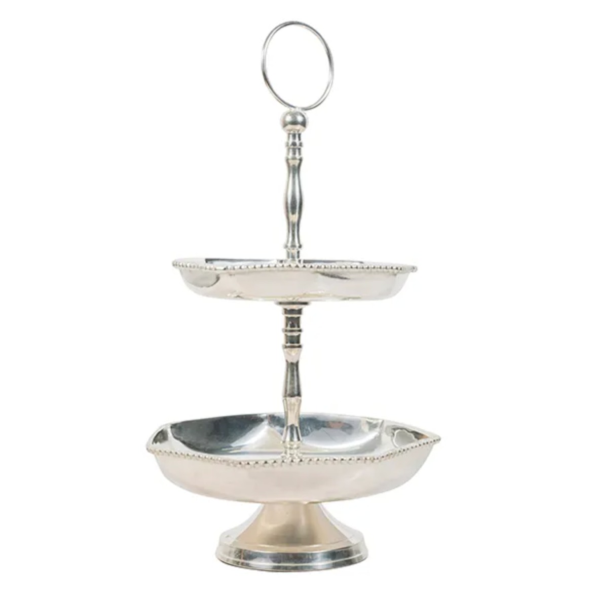 Este 2 Tier Display Stand - Silver