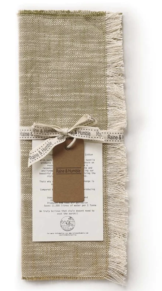 Slub Table Runner Khaki