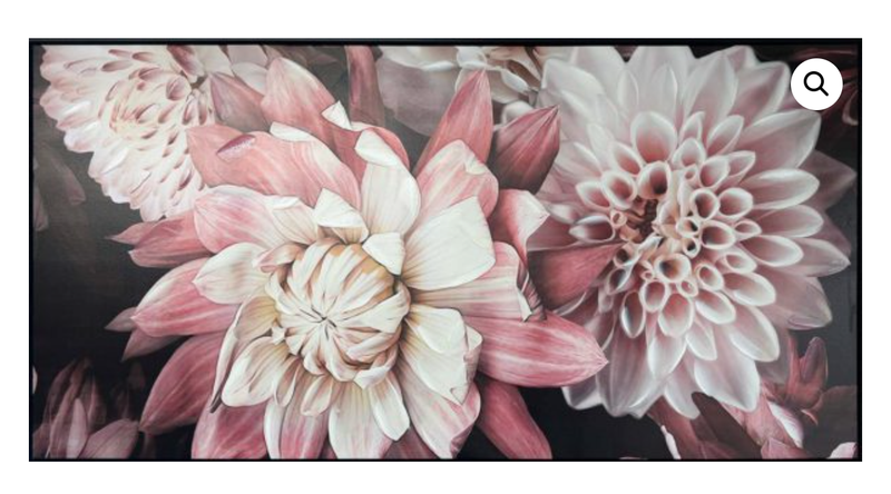 Dahlia Days Canvas 1200 x 600mm