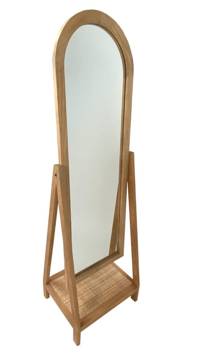 Freestanding Wooden Mirror