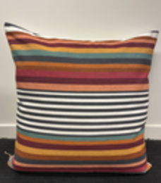 Autumn Cushion - Dark Stripe - 50cm