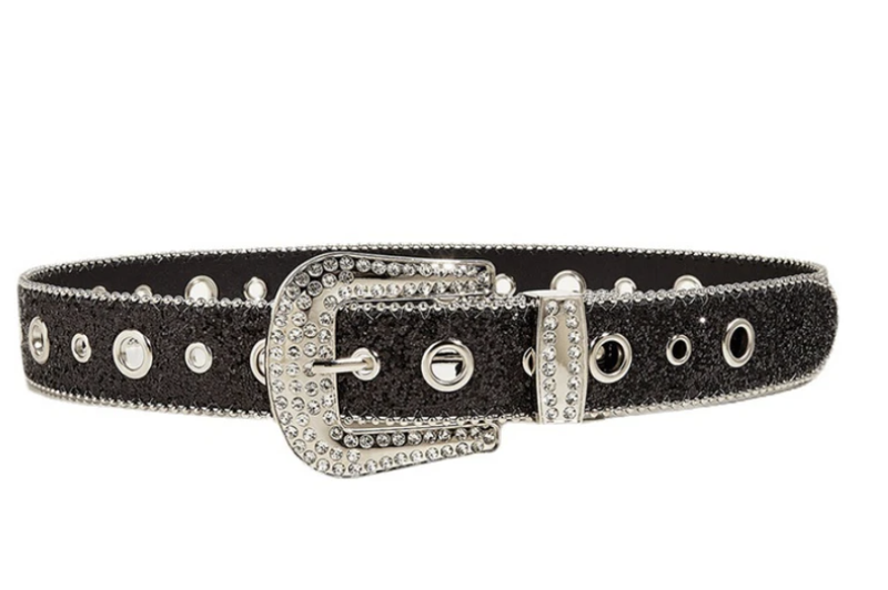 Black Bling Belt