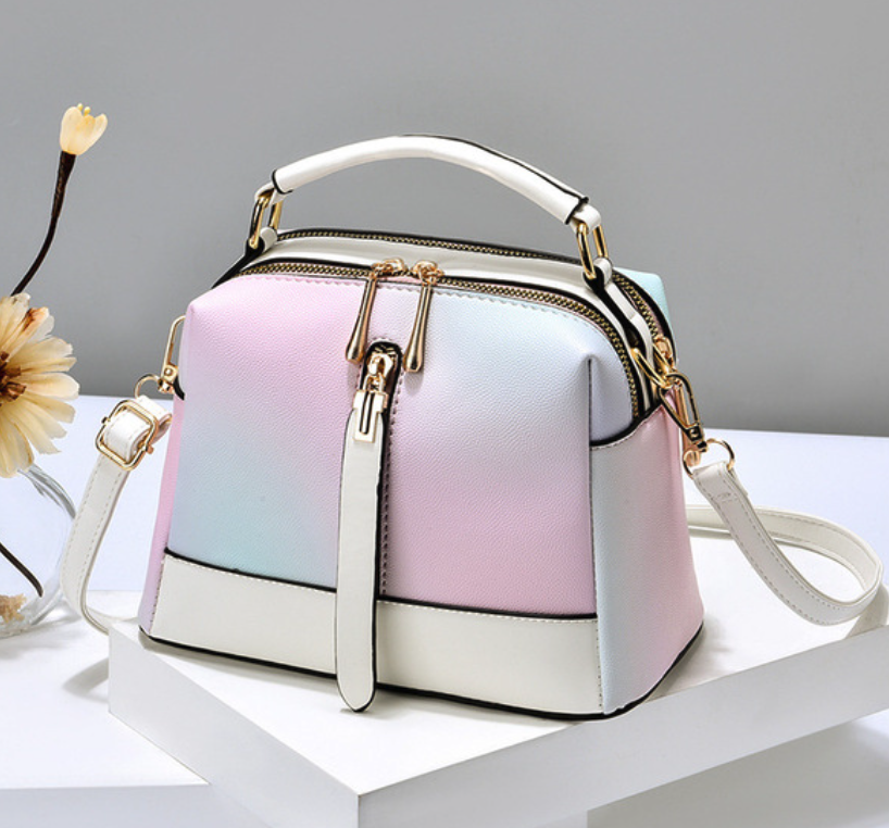 Rainbow Handbag - White