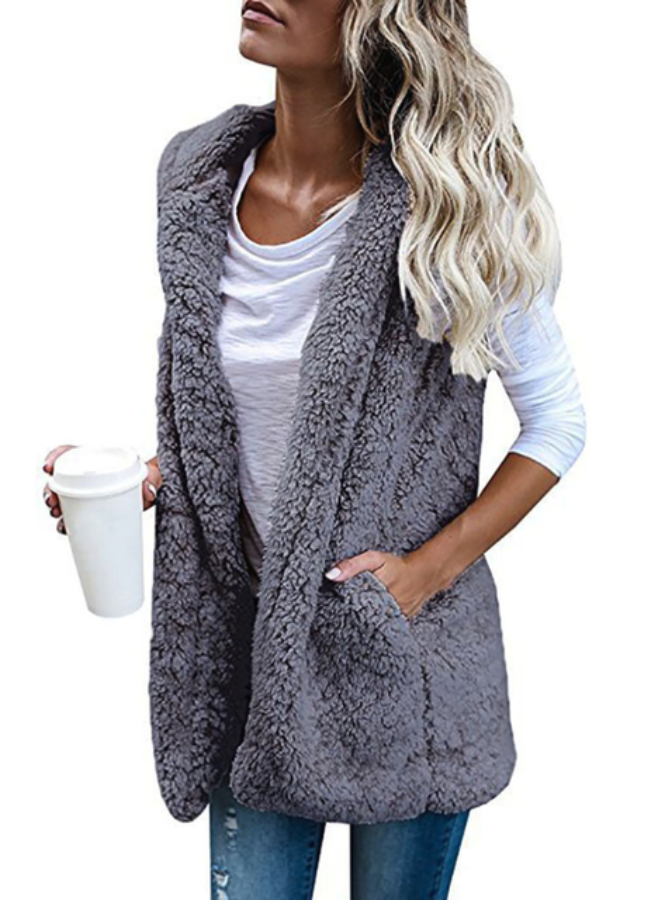 Casual Faux Waistcoat - Grey