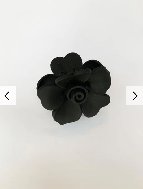 Hair claw Matt Black Rose