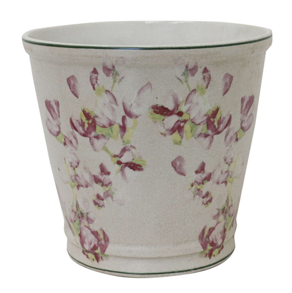 Magnolia Limone Crackled Planter